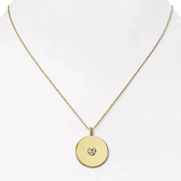 kate spade Jewelry - KATE SPADE “Heart of gold” disc Pendant Layering Necklace. NWOT